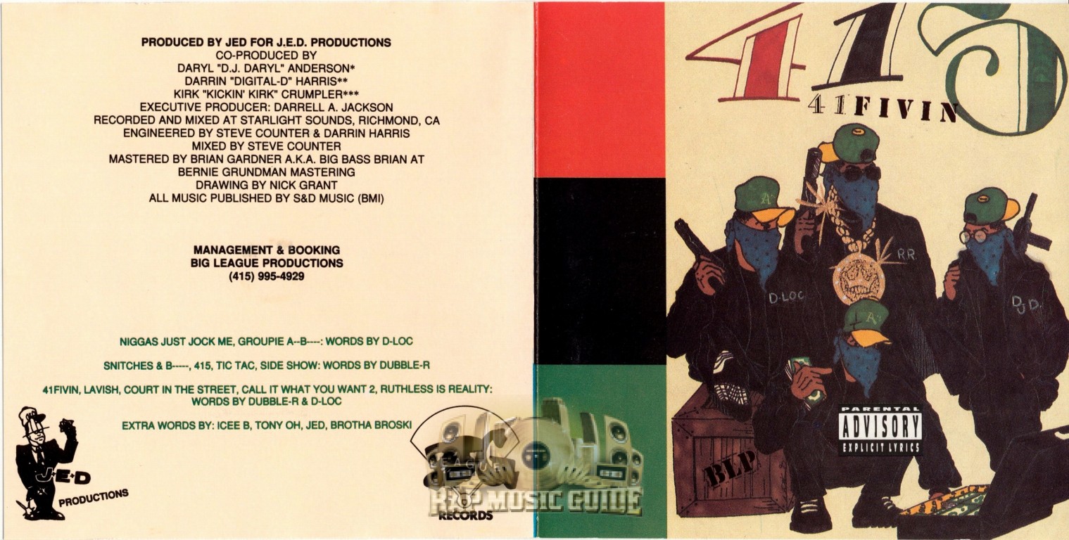 415 - 41Fivin: 2nd Press. CD | Rap Music Guide